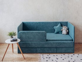 Диван-кровать Happy (бирюзовый) в Тулинском - tulinskij.mebel-nsk.ru | фото