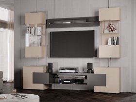 Гостиная Фэнтези (кашемир/графит) в Тулинском - tulinskij.mebel-nsk.ru | фото