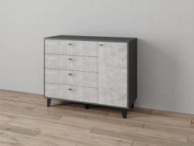 Комод «Катрин-13» (графит/мальта) в Тулинском - tulinskij.mebel-nsk.ru | фото