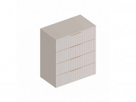 Комод с 4 ящ. «Тефия» (тефия/софт сантьяго) в Тулинском - tulinskij.mebel-nsk.ru | фото