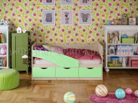 Кровать детская Бабочки 1,8 м в Тулинском - tulinskij.mebel-nsk.ru | фото