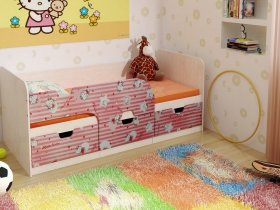 Кровать детская с ящиками 1,86 Минима Hello Kitty в Тулинском - tulinskij.mebel-nsk.ru | фото