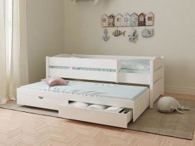 Кровать двухуровневая с ящиками «Лапландия» в Тулинском - tulinskij.mebel-nsk.ru | фото