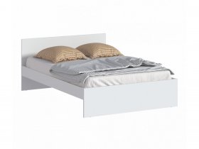 Кровать двуспальная 1,4м Бруклин СБ-3353 (белый) в Тулинском - tulinskij.mebel-nsk.ru | фото