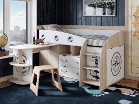 Кровать комбинированная «Немо» в Тулинском - tulinskij.mebel-nsk.ru | фото