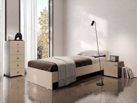 Кровать односпальная 0,9м Гиза в Тулинском - tulinskij.mebel-nsk.ru | фото