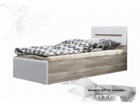 Кровать односпальная Наоми КР-12 в Тулинском - tulinskij.mebel-nsk.ru | фото