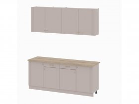Кухонный гарнитур 2,0м Одетта (меланж/дуб сонома) в Тулинском - tulinskij.mebel-nsk.ru | фото