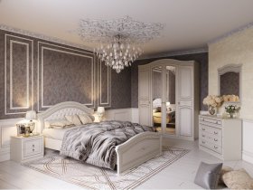 Модульная спальня Николь (Мебельград) в Тулинском - tulinskij.mebel-nsk.ru | фото