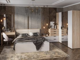 Модульная спальня Норд в Тулинском - tulinskij.mebel-nsk.ru | фото