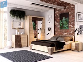 Модульная спальня Санремо в Тулинском - tulinskij.mebel-nsk.ru | фото
