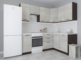 Модульная угловая кухня 1,4м*2,1м Лада (пикард) в Тулинском - tulinskij.mebel-nsk.ru | фото