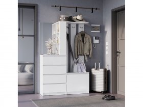 Прихожая Симпл ПР-04 (белый) в Тулинском - tulinskij.mebel-nsk.ru | фото