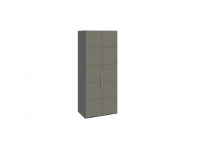 Шкаф для одежды с 2 дверями Наоми (джут/фон серый) СМ-208.07.03 в Тулинском - tulinskij.mebel-nsk.ru | фото